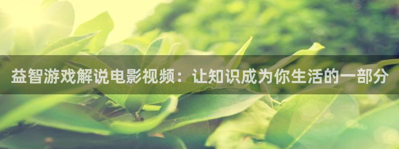 光棍电影院新视觉：益智游戏解说电影视频：让知识成为你生活的一部分